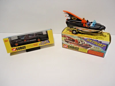 CORGI BATMOBILE & BATBOAT FIRST EDITION RE ISSUE NEW IN ORIGINAL STYLE BOX - Image 1 of 4