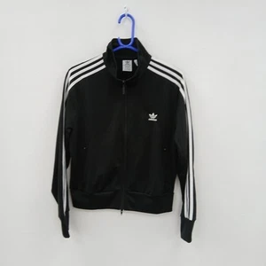 Adidas Primeblue Track Jacket UK 18 Black White Striped Full Zip New NWT RMF14 - Picture 1 of 8