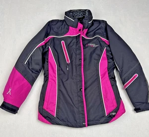 Northern Flair Choko Pink Snowmobile Powersports Jacket Women XS Breast Cancer - Foto 1 di 14