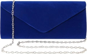 Clutch Purses Evening Bag for Women Party Prom Black-Tie Events Velvet - Picture 1 of 4