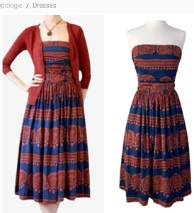 Anthropologie Mädchen von Savoy Trägerloses Kleid Größe XS - Bild 1 von 9