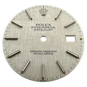 Original Rolex Oyster Perpetual Datejust 36mm Linen Dial Silber 16014 16234 - Bild 1 von 4