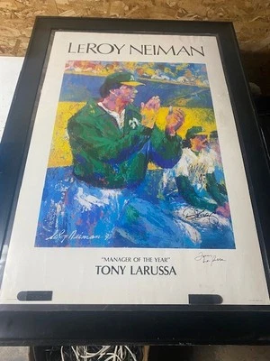 Estampa LeRoy Neiman ASSINADA POR OAKLAND A’s Tony Larussa - Imagem 1 de 4