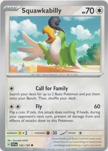 Squawkabilly 162/198 Scarlet & Violet Base Pokemon TCG Common - Picture 1 of 1