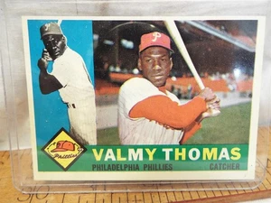 1960 Topps Valmy Thomas Philadelphia Phillies Baseballkarte Catcher 167 Phila - Bild 1 von 6