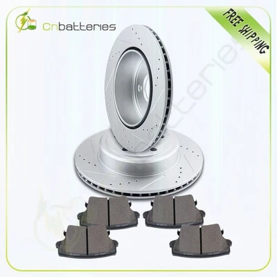 Rear Brake Rotors And Ceramic Pads Fits 2009 - 2017 Dodge Challenger - Image 1 of 4