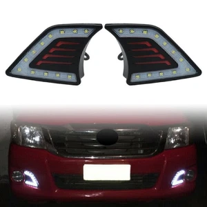 2x LED Tagfahrlicht Tagfahrleuchten Blinker DRL Für Toyota Hilux Vigo 2011-2014 - Bild 1 von 7