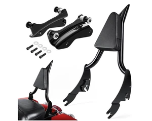 26inch Passenger Sissy Bar Backrest and 4 Point Docking Hardware Kit Fit for Har - Picture 1 of 8