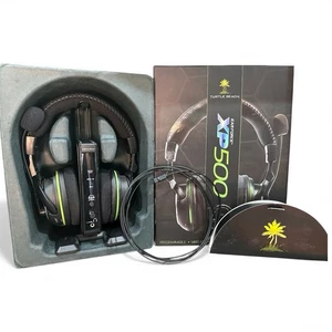 Turtle Beach Ear Force XP500 Black/Green Headset Microsoft Xbox 360 & PS3 - EUC! - Picture 1 of 10