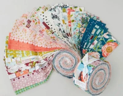 Blossom Lane Rolie Polie By Riley Blake 2 1/2" Fabric Strips - Image 1 of 3
