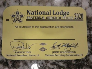 Fraternal Order Of Police National Lodge 2020 Courtesy Card/Unused - Bild 1 von 2