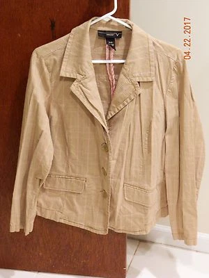 BLAZER VENECIA RAYAS ROSA Y BEIGE TALLA 14/16 Foto 1 de 2