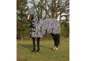 Zebra Fly Rug Horse Fly Rug Mesh With Free Fly Mask Horse Fly Rug All Sizes - Picture 1 of 3