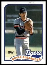 1989 Topps MLB Doyle Alexander Detroit Tigers #77