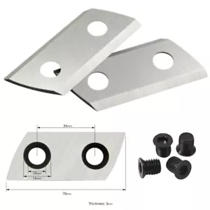 2 x taglierina lame trituratore da giardino + set viti per GC-KS 2540 per MH 2400 - Foto 1 di 8