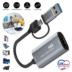 4K HDMI to USB Capture Card,Video Capture Card Device, 1080P HD Video Recorder - Picture 1 of 14