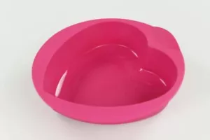 TUPPERWARE Backen Silikonform Herz pink Silikon Form Silikonherz Torte Easyplus - Bild 1 von 1