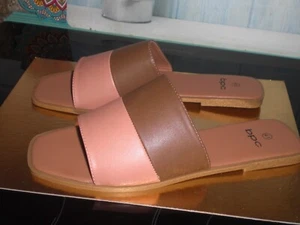 Bonprix farbenfrohe stylische Damen Pantoletten Gr.41 braun apricot NEU Sommer - Bild 1 von 5