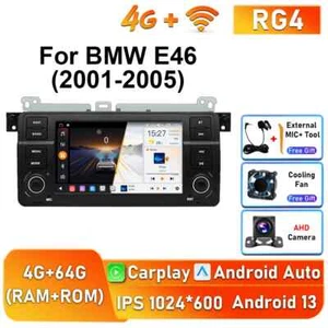 For BMW E46 M3 2001-2005 Car Radio Android CarPlay Multimedia Player GPS Screen - Picture 1 of 27