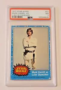 1977 Topps Star Wars # 57 Mark Hamill as Luke Skywalker PSA 7 Centered New Grade - Picture 1 of 1