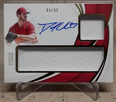 2019 Immaculate DAKOTA HUDSON Auto Autograph Rookie Dual Jersey Relics /99 RPA - Image 1 of 4