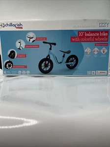 NEW Chillafish Izzy Lightweight Toddler Balance Bike, Blue With Colorful Wheels - Picture 1 of 5