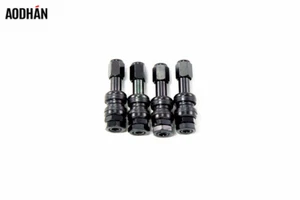 AodHan V1 Black Aluminum Valve Stem Fits Standard 0.453" Stem Holes (Set of 4) - Picture 1 of 1