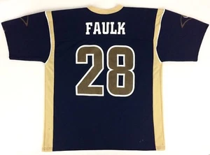 St. Louis Rams Marshall Faulk #28 Jersey 🏈 NFL Size 48 XL Vintage Logo Athletic - Picture 1 of 7