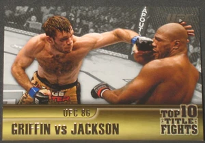 Forrest Griffin Quinton Jackson 2011 Topps UFC Title Shot Top Fights Black 63/88 - Picture 1 of 2