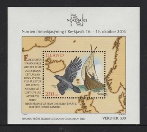 Estampilla internacional 2003 Nordia 2003 ICELAND EXPO hoja/bloque en miniatura montada sin montar o nunca montada - Imagen 1 de 1