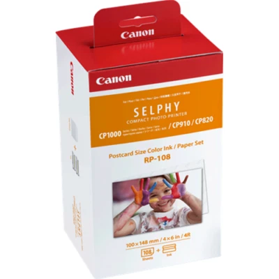 Papel Fotografica 108pz 10x15cm Y Cartucho RP-108 para Canon Selphy CP-1500 - Imagen 1 de 2