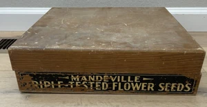 Vintage Mandeville  Flower Seed Display Box - Picture 1 of 12