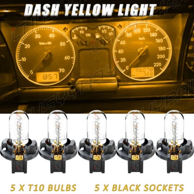 Tablero calibre luz amarilla con enchufe para Ford F100F150 F250 Bronco 1973-1979 Foto 1 de 4