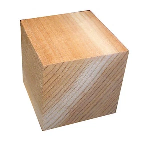 Aromatic Cedar Wood Blocks 1.5 inch 1 1/2" Craft Blocks Set of Four (4) - Picture 1 of 2
