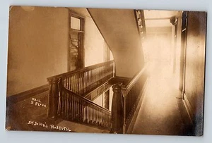 Sioux City Iowa IA St Johns Hospital Innenraum Echtfoto Postkarte RPPC um 1910 - Bild 1 von 2