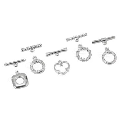 5sets Stainless Steel OT Toggle Clasp Connector for DIY Bracelet Necklace Making - Image 1 of 4