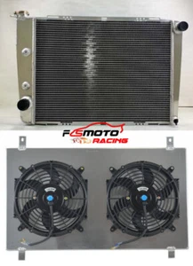 Aluminum Radiator+Shroud+Fans for 1968 1969 Lincoln Continental V8 Engine AT - Foto 1 di 6