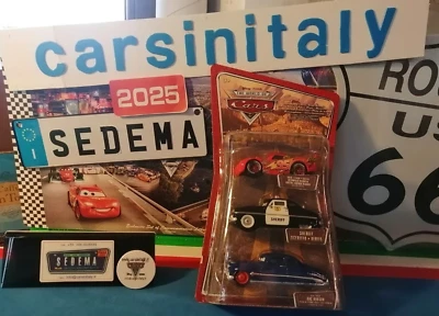 Cars 1- Saetta Cactus,Sheriff,Doc Hudson - Gift Pack Pista da Terra  Mattel 1/55 - Immagine 1 di 4