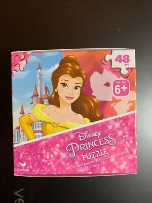 PUZZLE DISNEY PRINCESA BELLE 48 PIEZAS NUEVO 9.1" X 10.3" NIÑAS DIVERSIÓN EN CASA! Foto 1 de 2