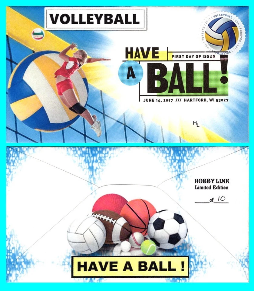 Cubierta de primer día de voleibol con cancelación de color  Foto 1 de 1