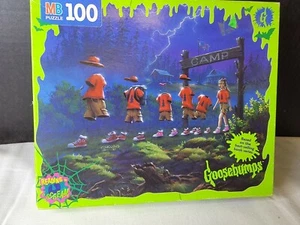 RL Stine 1996 Gänsehaut MB Milton Bradley 100 Teile Puzzle Ghost Camp #45 - Bild 1 von 7