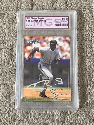 1995 Classic Assets Barry Bonds #65 Baseball Card MGS 10 Gem Mint - Image 1 of 2