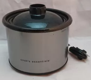 cook's essentials CrockPot 3204 Little Dipper Mini Slow Cooker Stainless -T - Picture 1 of 3