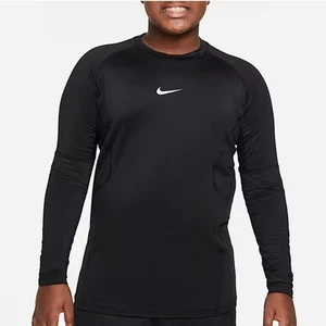 Nike Pro Kinder Laufshirt schwarz Langarm Dri Fit Größe L - Bild 1 von 5