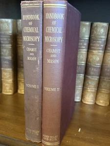 1930 - 2 Vols - Handbook of Chemical Microscopy - Chamot and Mason - Picture 1 of 5