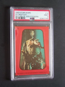 1983 Star Wars, Sy Nootles, Return of the Jedi-Stickers, Red, Card# 14, PSA-9 - Bild 1 von 4