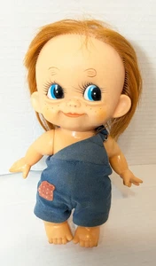 Vintage 1960s Forsum Original Clothes Vinyl Doll Toy Japan Red Haired - Picture 1 of 9