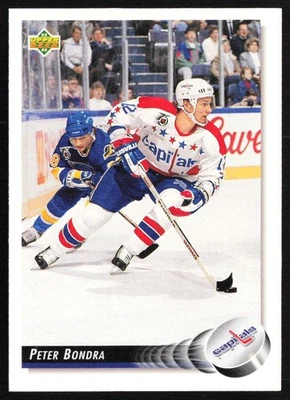 1992-93 Upper Deck Peter Bondra Washington Capitals #115 - Image 1 of 2