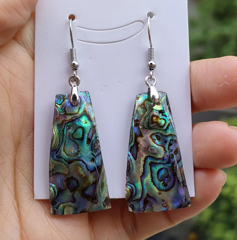 Natural Orgonite Ear Pendants Earrings Life Energy Talisman - image 1 of 1