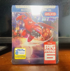 Big Hero 6 Blu-ray+DVD+Digital Only at Target Collectible Steelbook 2015. A+ - Foto 1 di 3